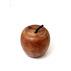Jabłko drewaniane dekoracja z drewna tekowego XL